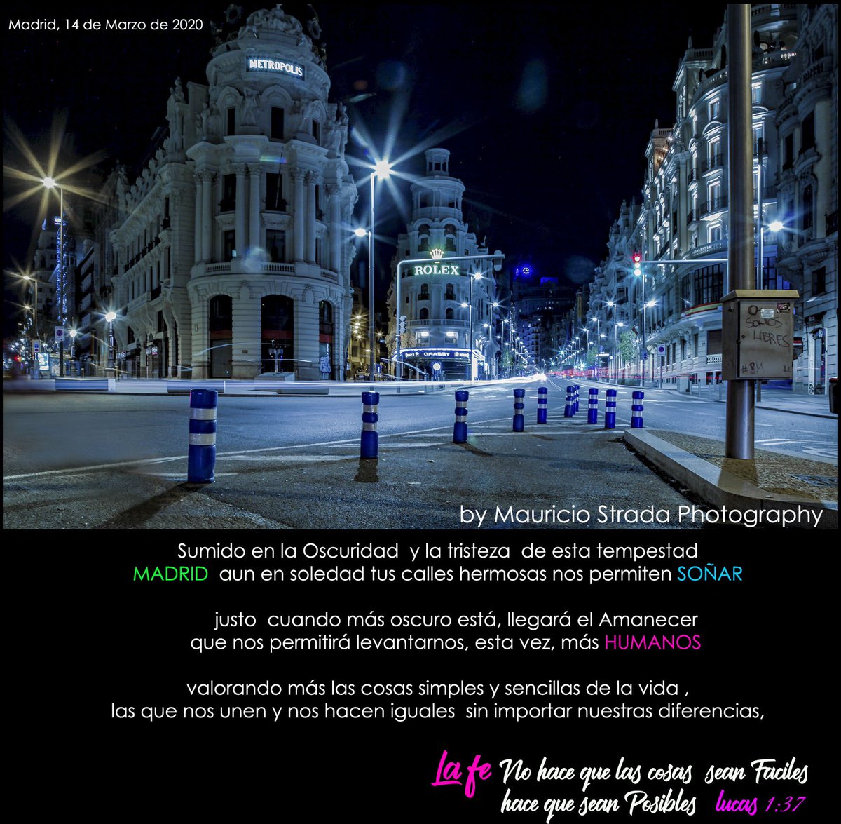 MAURICIO_STRADA's tweet photo. 📸 @MAURICIO_STRADA #covid19 #madrid #ciudadfantasma #juntossomosmasfuertes #fe #humanidad #amanecer #soñar #fotografoenmadrid @comunidadmadrid @madrid @sanidadgob @gob_esp #photographer #city #largeexposure #canon https://t.co/qdEHUUP64S