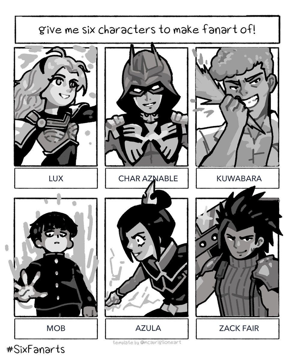 Here is my #sixfanarts! Very neat exercise and will def do it again when I have time :) Thank you for your suggestions, everyone! 