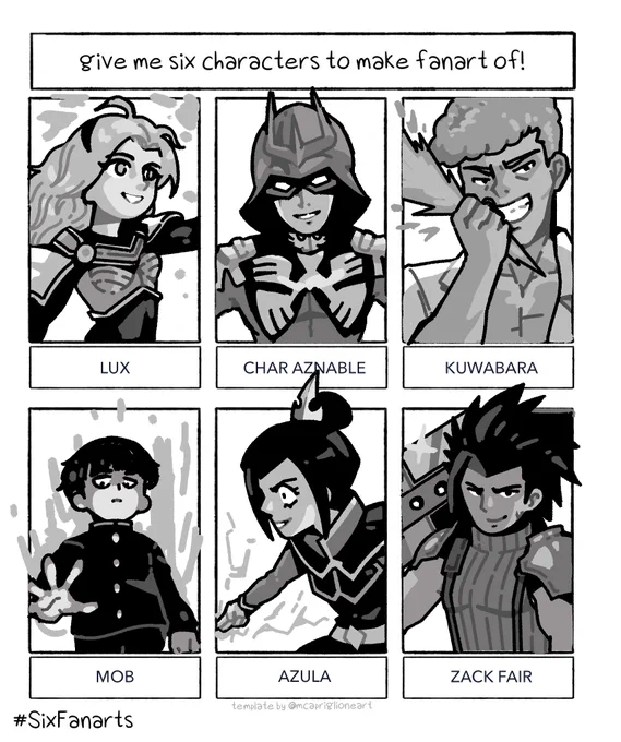 Here is my #sixfanarts! Very neat exercise and will def do it again when I have time :) Thank you for your suggestions, everyone! 