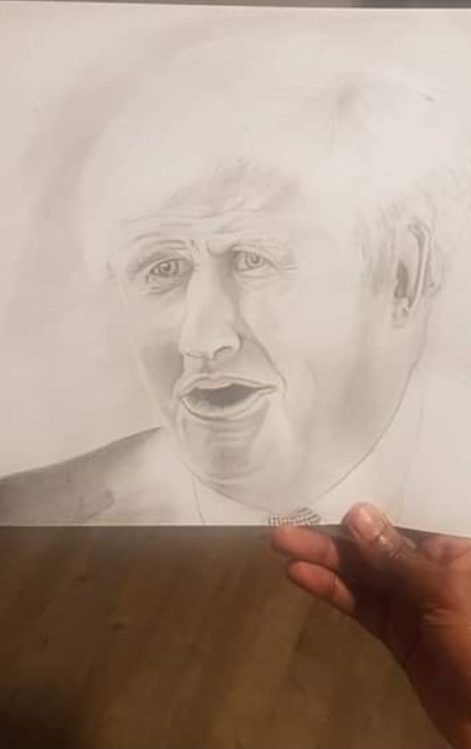 sabinanutrition's tweet photo. Hey Bojo, look we love you, a friend's son did this to cheer you up. https://t.co/5UrIEMzJCH