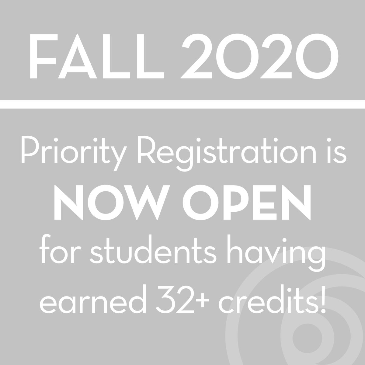 rvcgoldeneagles's tweet photo. Fall Priority Registration is now open for students having earned 32+ credits: https://t.co/PZfJ9M60LH
Open registration for the Fall 2020 semester begins April 8 at 9 p.m. via Online Services! #RegisterRVC https://t.co/dowHDrgNsA