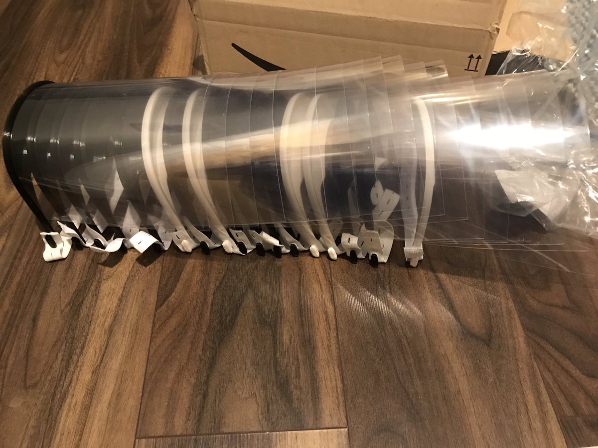UCL_BPRS's tweet photo. Covid19 lock downed: remote working and collaboration  @hiltonlab resulted in delivery of first of 3Dprinted visors to our colleagues at Royal Free hospital. Fully kitted and content clinical colleagues. UCL family to count in crisis. stay safe !@UCLDivofSurgery @uclmedsci https://t.co/dqopuEUp3F