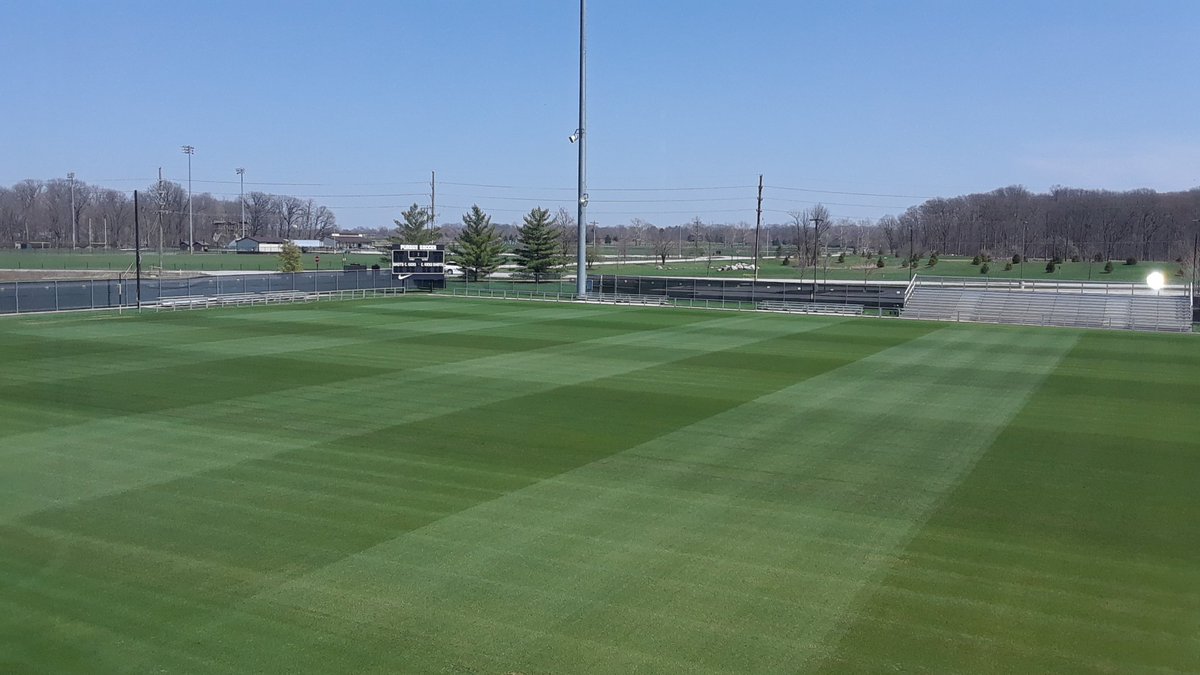 lievense_nick's tweet photo. Felt good to finally get the first brush/mow on #FolkField today. Grass has been slow to come out of winter because we didn't use blankets this year. Saw a little #muda poking through! #Sportsturf https://t.co/Pnn0R7grst