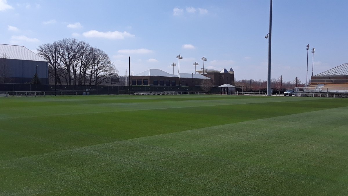lievense_nick's tweet photo. Felt good to finally get the first brush/mow on #FolkField today. Grass has been slow to come out of winter because we didn't use blankets this year. Saw a little #muda poking through! #Sportsturf https://t.co/Pnn0R7grst