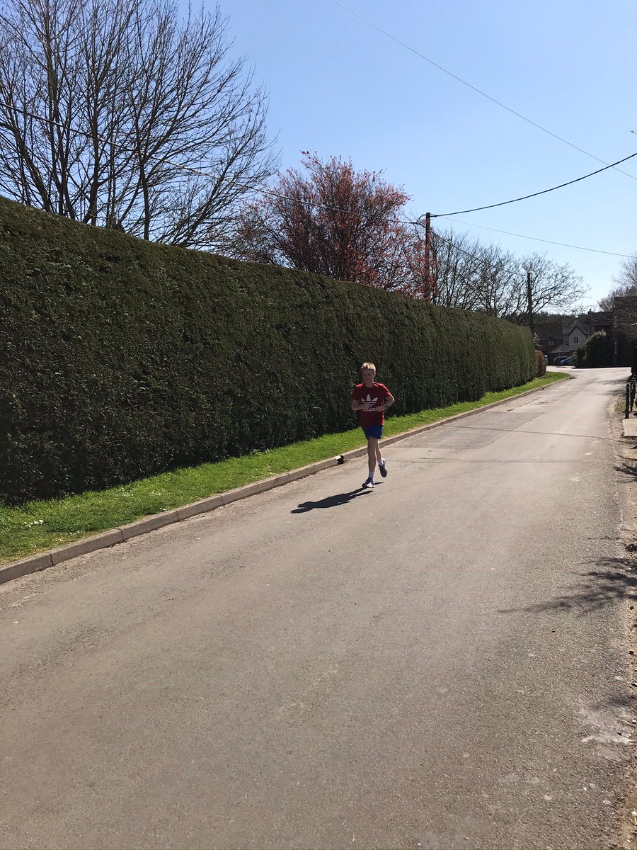 Super proud of Ollie <a href="/aliandstooby/">Alison Barker</a> out running in the sunshine as part of his Physical section for Bronze Award <a href="/DofE_AHS/">Aylsham High DofE</a> after having to change from swimming during the Coronavirus fantastic effort ! <a href="/aylshamhigh/">Aylsham High</a> @dofe_ali #dofenorfolk #StayHomeSaveLives 😊