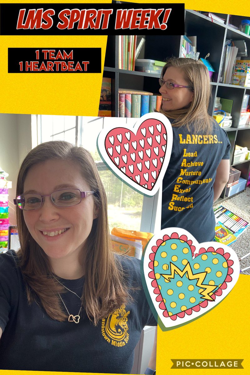 kim_cre8tivekjs's tweet photo. Virtual Spirit Week!!  #LancerFamily #1team1heartbeat #LMSVirtualSpiritWeek @Landstownms https://t.co/oP0aXcUzZ3