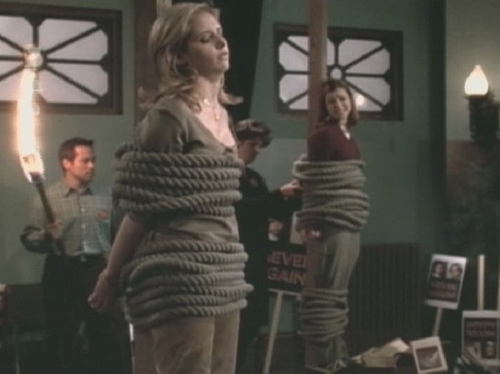 79: Gingerbread (Season 3)“Did I get it?”, Cordelia saying Giles is gonna wake up in a coma, MOO, Amy being tolerable in an episode, and a fun episode with witches. Season 3 really is THAT bitch.