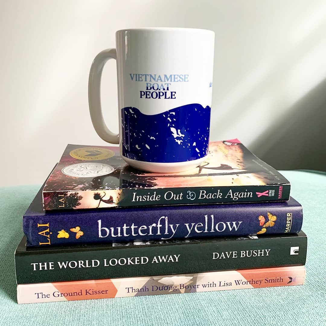 VBPStories's tweet photo. Need more #VietLit in your life? Check out these incredible books by/about some of our past #vbpstories guests including @ThanhhaLai and @BoyerThanh!
#InsideOutandBackAgain #ButterflyYellow #TheWorldLookedAway #TheGroundKisser https://t.co/YsuL2gQrmS