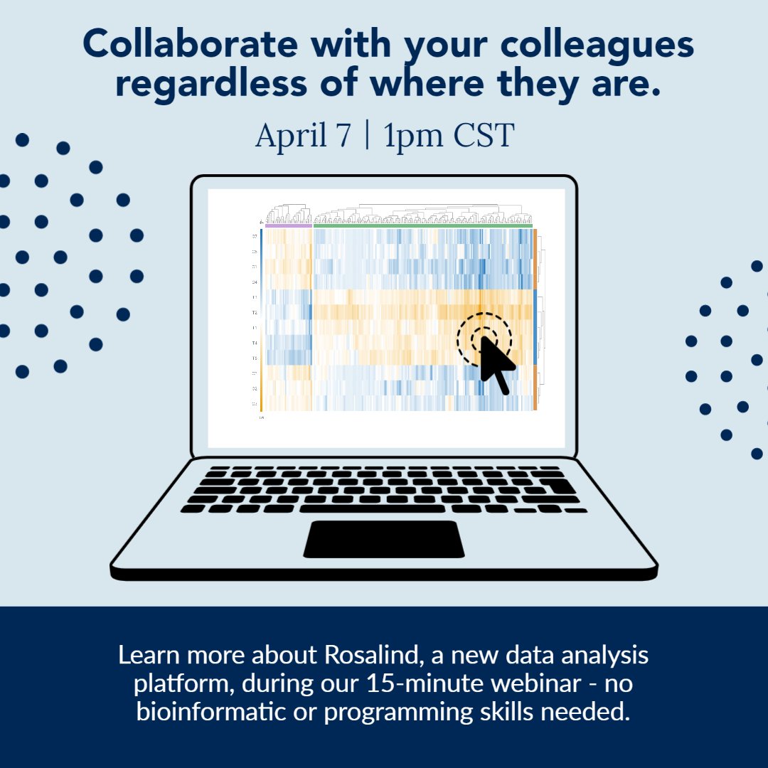 CanopyBio's tweet photo. Learn how you can analyze gene expression with Rosalind. You’ll see how you can collaborate with your remote colleagues, dynamically visualize data, and instantly download publication-ready images.

Sign up for our 15-minute webinar tomorrow here: https://t.co/RWlhXwBjP9 https://t.co/COfctx3Cte