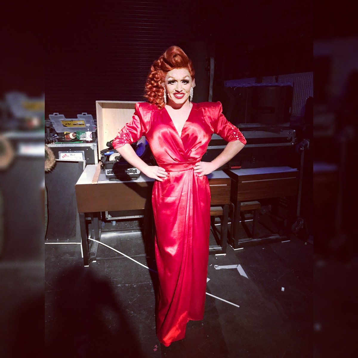 killer red dress Killer Queen Cowl Mini Dress Pink