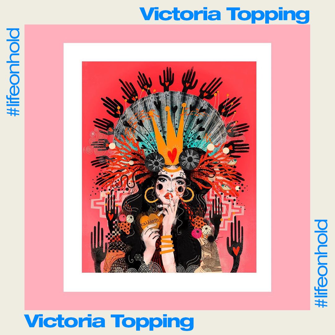 We love the work from @VictoriaTopping so we are very excited to have her on board as a key artist. If you want to remix work to help raise money for the NHS and Mind then please go and register on our site buff.ly/39I2b3j #lifeonhold