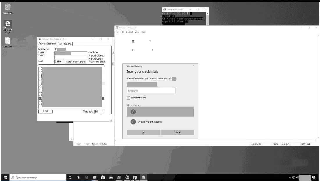 TheDFIRReport's tweet photo. An attacker logged into the #honeypot via RDP from 93.174.95[.]73, disabled security tools, dropped their toolkit and started recon. Shortly thereafter the attackers dumped creds and ran #GoGoogle #ransomware across multiple machines. #infosec #dfir

https://t.co/aPFJXkNgxH https://t.co/hmj4oOPAXW