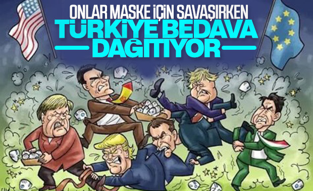 ArabTurkeyComTr's tweet photo. بينما تتصارع "دول العالم الأول" على الكمامات... تقوم تركيا بتوزيعها مجانا على جميع المقيمين على أراضيها من مواطنين و أجانب. 

طائرات الرحمة التركية تنقل المساعدات لكل دول العالم، في وقت تقوم به بعض الدول بتخزين الأموال لتقديمها لترامب طواعية بعد انكشاف #كورونا https://t.co/M0NSbCKao0
