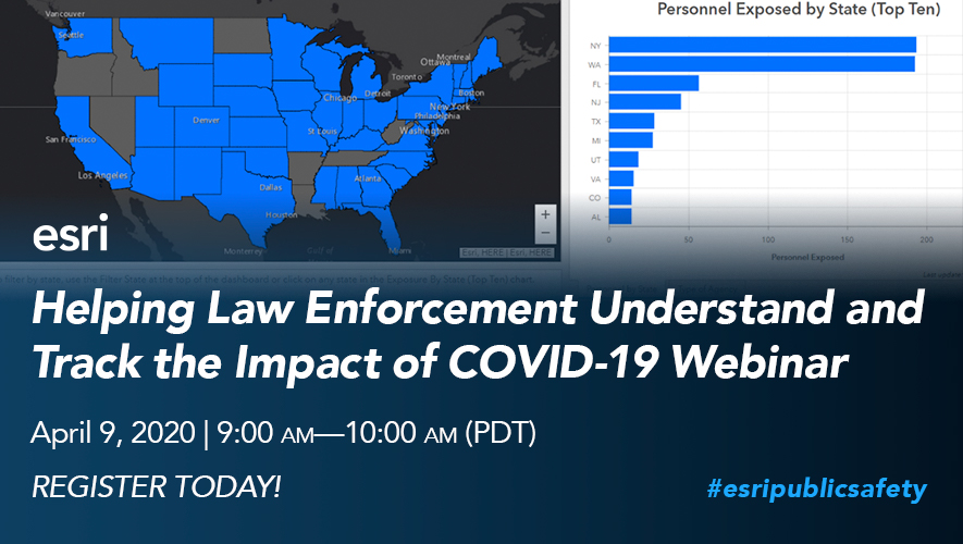 GISPublicSafety's tweet photo. Join us for an important webinar on free resources available to public safety agencies for COVID-19 response. NPF and NAPSG will discuss how you can access the national dashboard and map. https://t.co/BAZ7i0cANZ

Thursday, April 9
9:00 am PDT Capacity 1000

#dashboards #COVID19 https://t.co/4yozsl0QSP