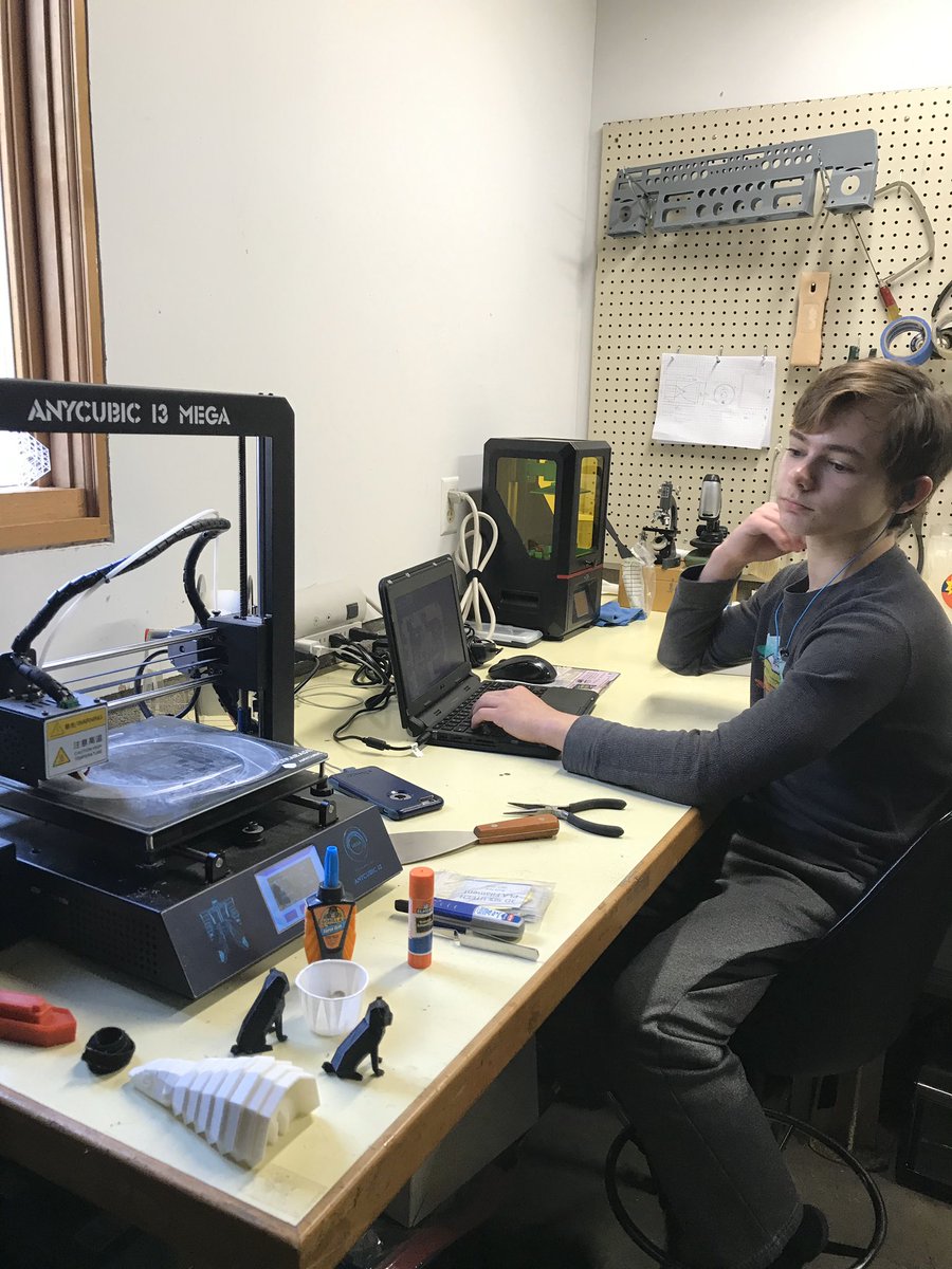 lpcscnews's tweet photo. Our future is in good hands with students like ours. Ian, one of our 8th graders, decided he would help make mask shields for medical professionals, so he fired up his 3D printer and got to work. He will add what he makes to what our schools print. 

Let’s hear it for Ian! https://t.co/gsp2lRRQw5