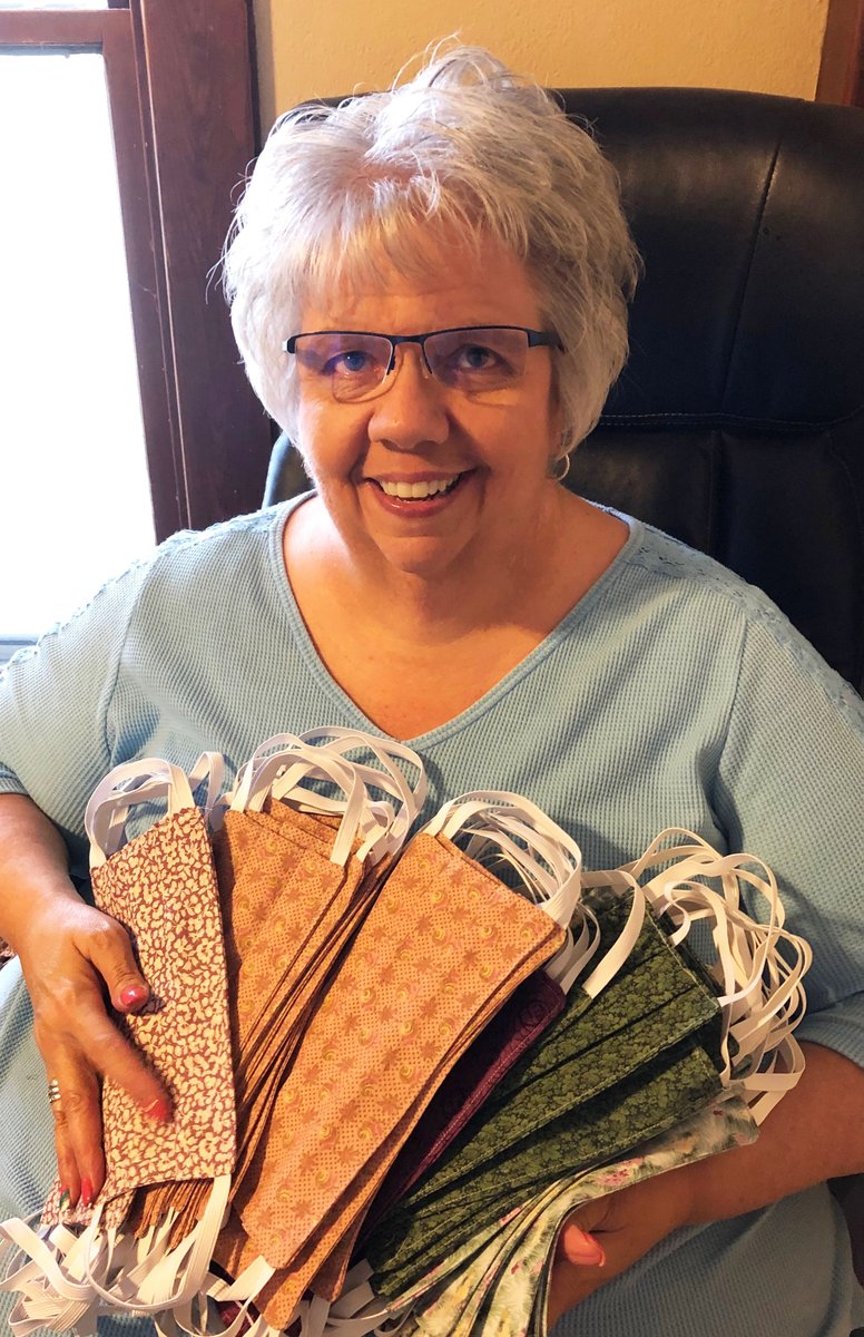 Aldersgate_KS's tweet photo. Our thanks to Rhonda and friends for providing us with hundreds of masks! https://t.co/TsrdpqBnYv https://t.co/yrcnT60RgK
