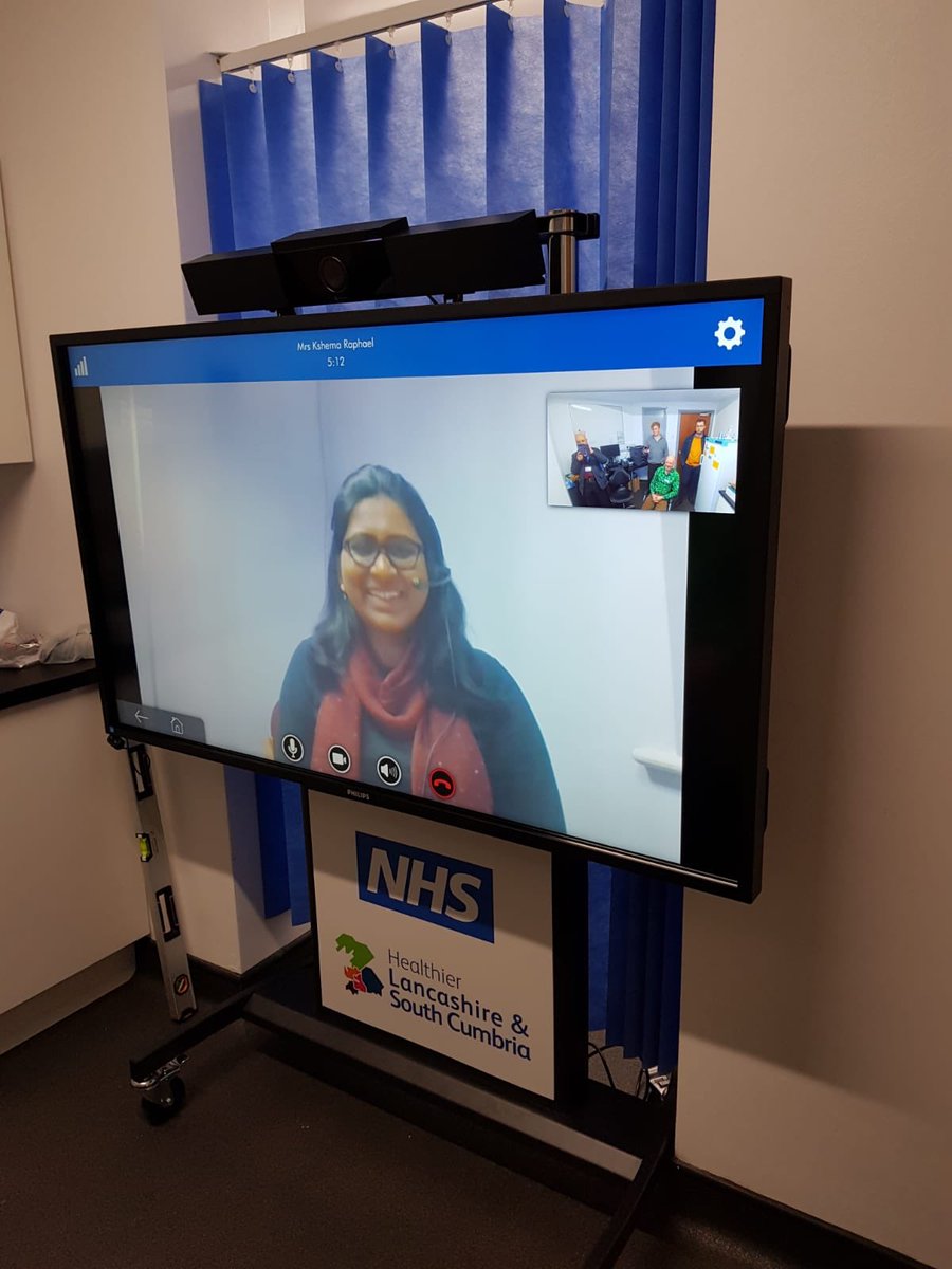 MarcSchmid's tweet photo. Great news to hear the @VisconnClinic mobile video screens are up and running at the first practices in @HealthierLSC ready for the @redmoorhealth team to train them up. These will be invaluable during these troubled times. @AnneGreenwood47 @declan_hadley @Tommo774 @MinalBakhai https://t.co/juwhela1jA