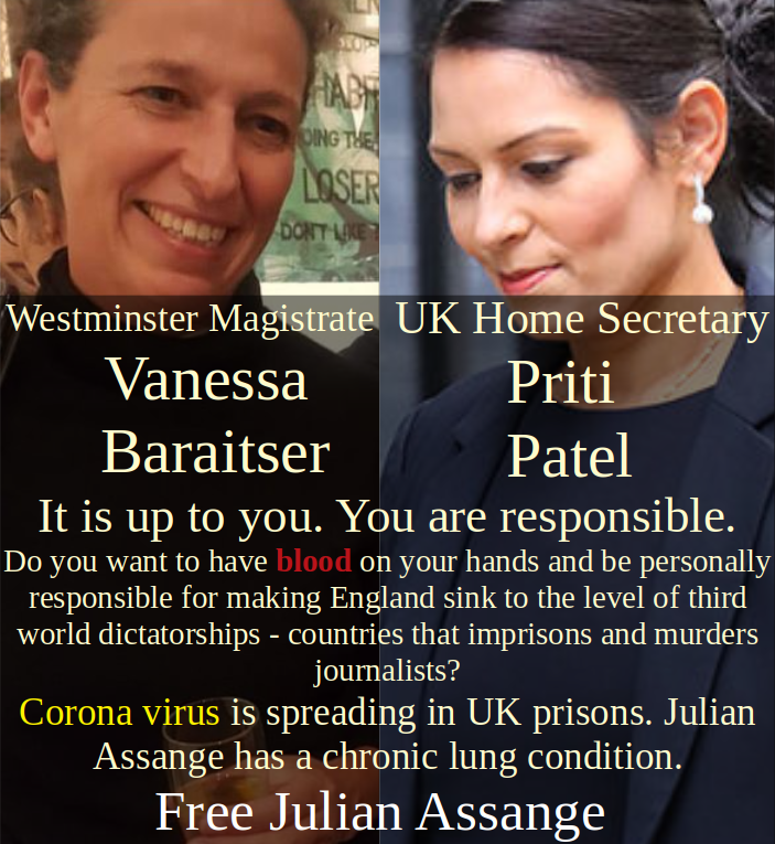 Press Freedom: UK=Eritrea, 🇬🇧=🇪🇷 on Twitter: "#VanessaBaraitser  #PritiPatel #SaveJulian #SaveAssange… "