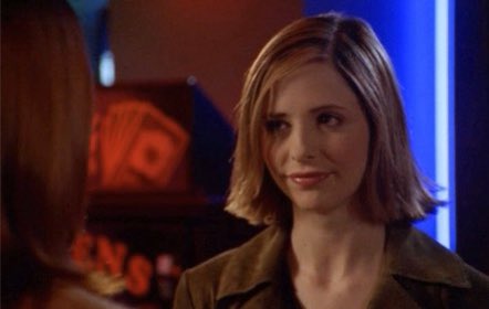 73: Gone (Season 6)This episode is really fun. Buffy’s wig is the absolutely most disgusting thing to ever be worn on someone’s head of all time and should’ve been a criminal offence. Love Buffy’s new hair. Love Buffy enjoying herself amidst her S6 depression.