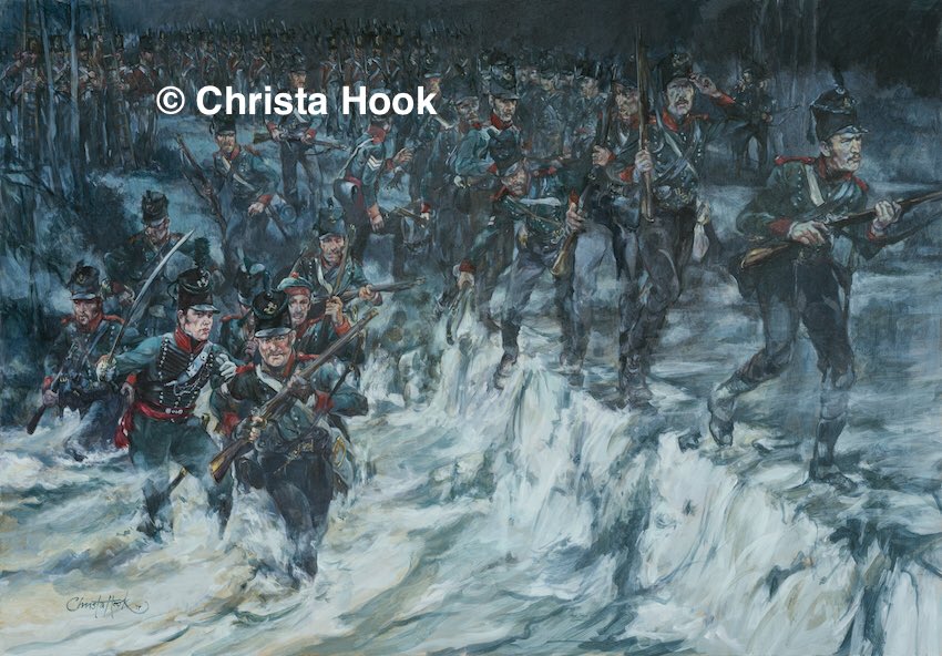 HookChrista's tweet photo. #onthisday 1812, ‘In Hell Before Daylight’ and ‘The Point of No Return’, Badajoz, 6 April 1812 © Christa Hook #oilpainting #militaryart #Badajoz #napoleonic #rifles https://t.co/xwJKlNqbHm