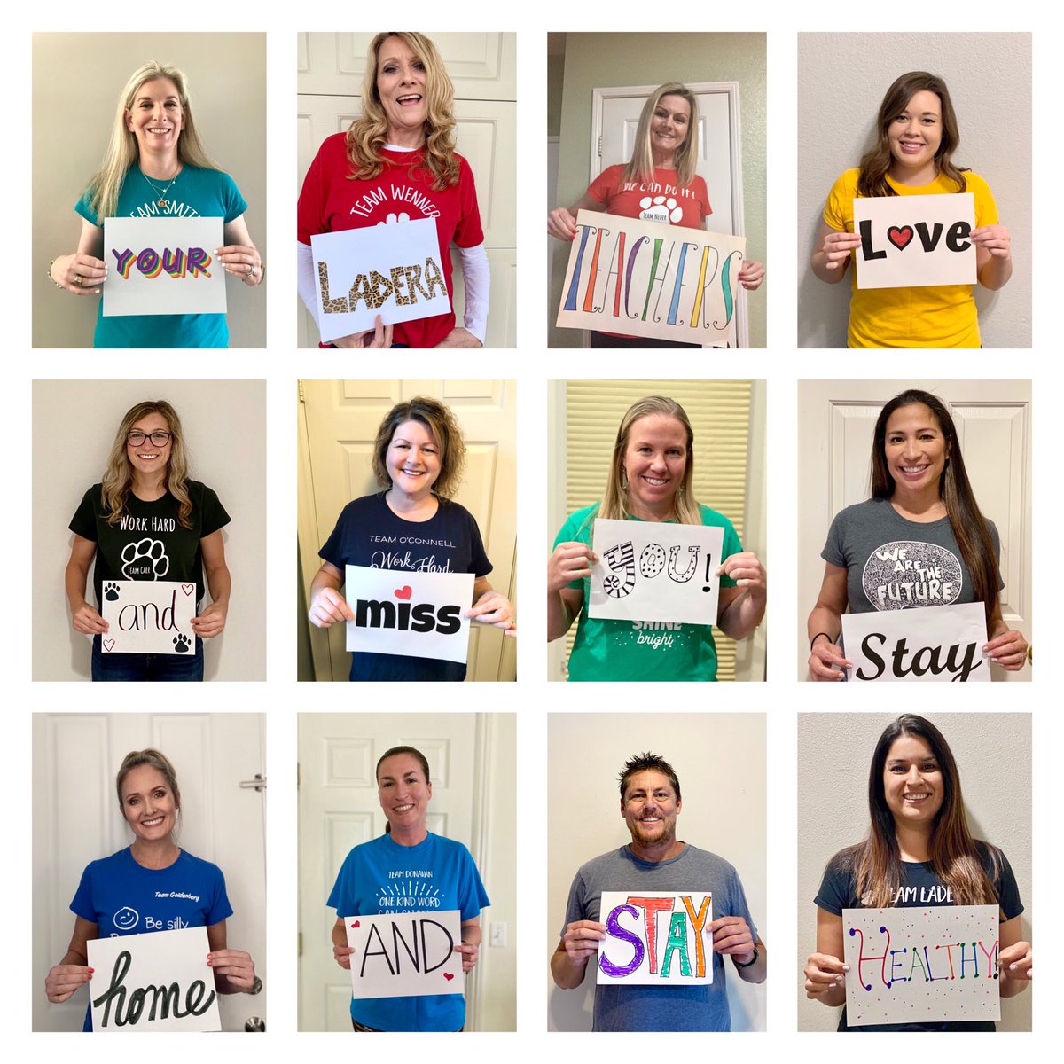 Ladera teachers missing our wonderful students, but still doing a great job staying connected. Go Leopards! #laderaleopards #wearetusd