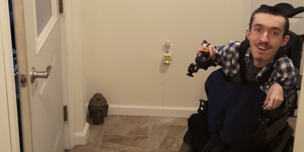 prsncenteredsvc's tweet image. Ryan needed a modified door to independently leave his home in case of emergencies. With the help of his Care Coordinator, Jessica, his family received funding to install the improved door. This has increased Ryan's independence tremendously! #emod #carecoordination #support