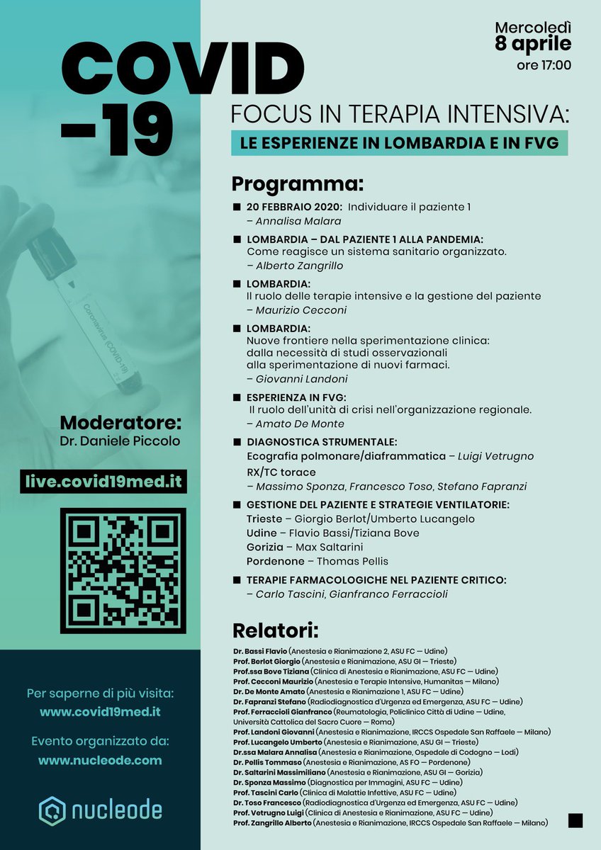 dpiccolomd's tweet photo. @Riccardi_FVG @TgrRaiFVG Ne parleranno alcuni tra i colleghi responsabili all’evento di mercoledì 8 aprile! https://t.co/tSbRSvoJfW