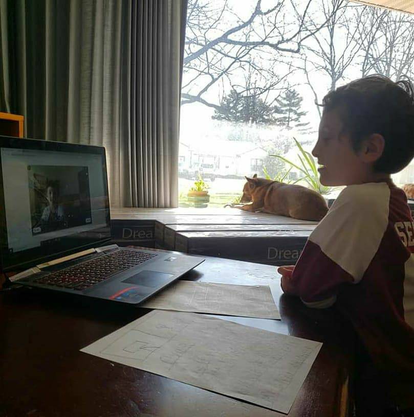 NearWestSchool's tweet photo. First Day of Distance Learning☑️#igschools #intergensconnect #distancelearning https://t.co/ssXaA2zaCA