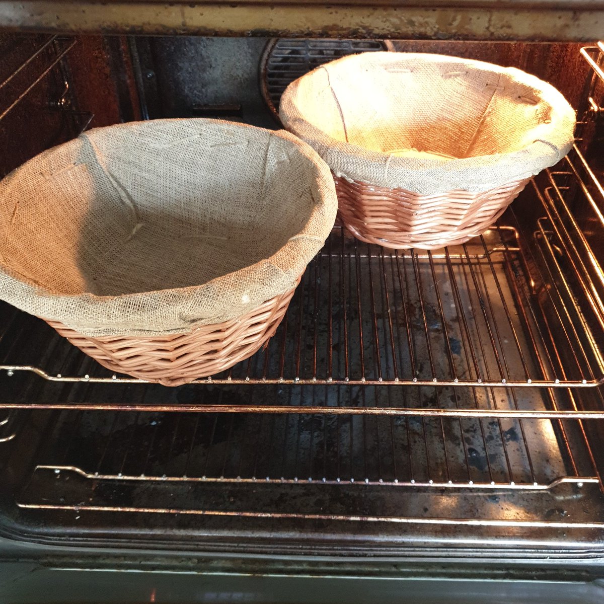 nathangiles4's tweet photo. When you haven't used the baskets for a while so bake them instead https://t.co/2CvTn7f02R