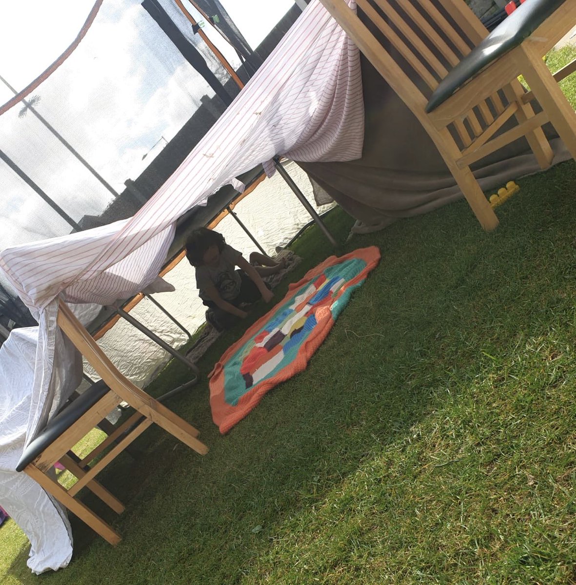 crockett_miss's tweet photo. Eddie having fun with his younger sister and brother building a den in our garden today! ☺️👌🏽 He absolutely loved this challenge! @MrMTunstall @halewoodcofe https://t.co/tEKjsGwoUh
