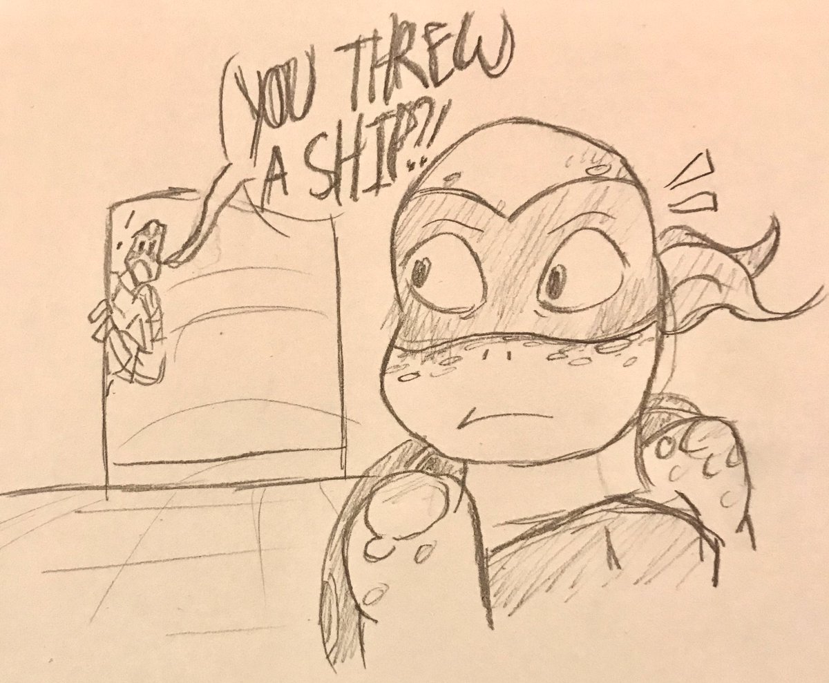  #ROTTMNTWeek day 6! fave episode/scenemany unhappy returns is so good and the ship throwing scene is SO HYPE EVERY TIME!! leo wasnt there so i like to imagine this happened later  #rottmnt  #tmnt  #supportrottmnt