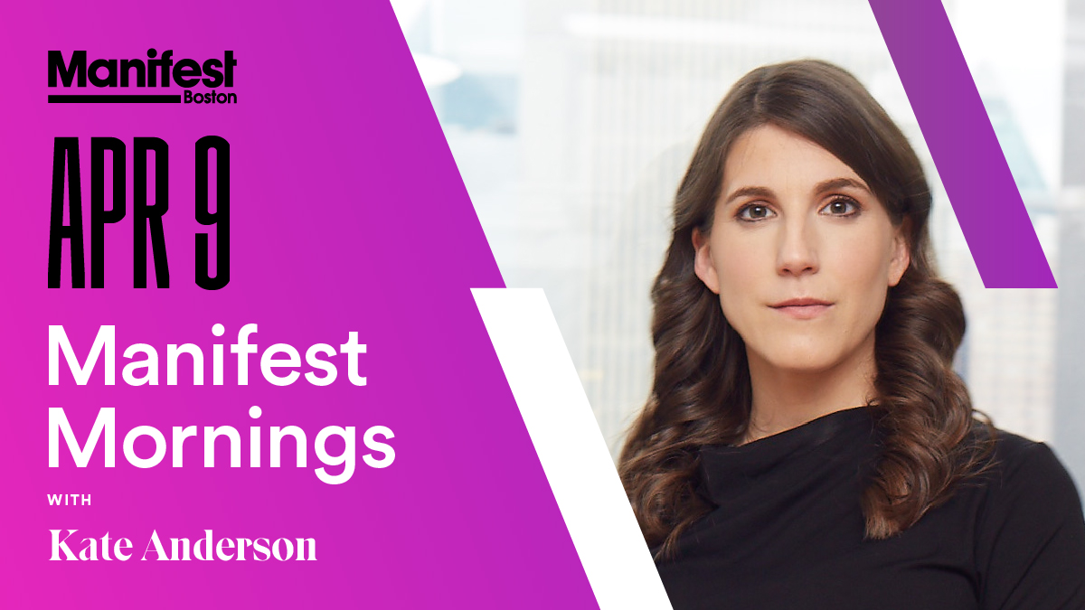 The next installment of our #ManifestMornings virtual series takes place this Thursday with Kate Anderson, co-founder &amp; operations director of @iFundWomen. Join us to rethink how to champion #womenentrepreneurs so that we all benefit: bit.ly/2UOVWFb
