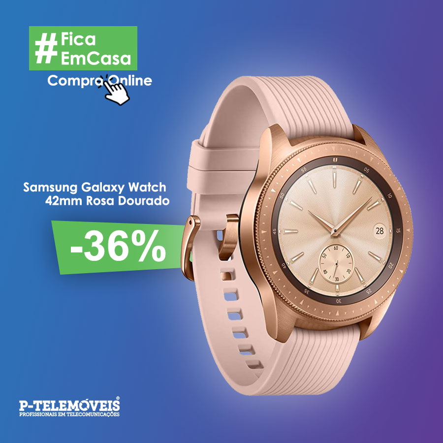 smartwatch samsung rosa dourado 42mm galaxy watch