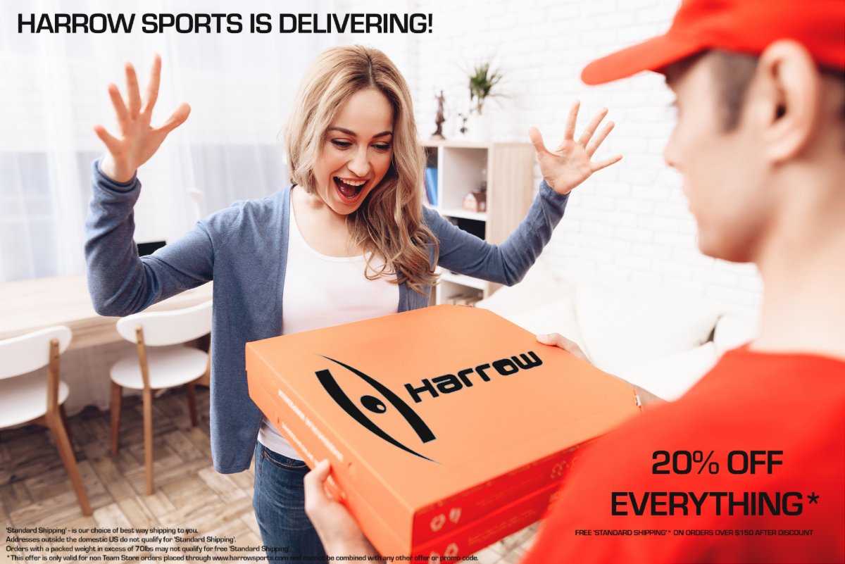 HARROW SPORTS IS DELIVERING 20% OFF conta.cc/2R5f0xW
