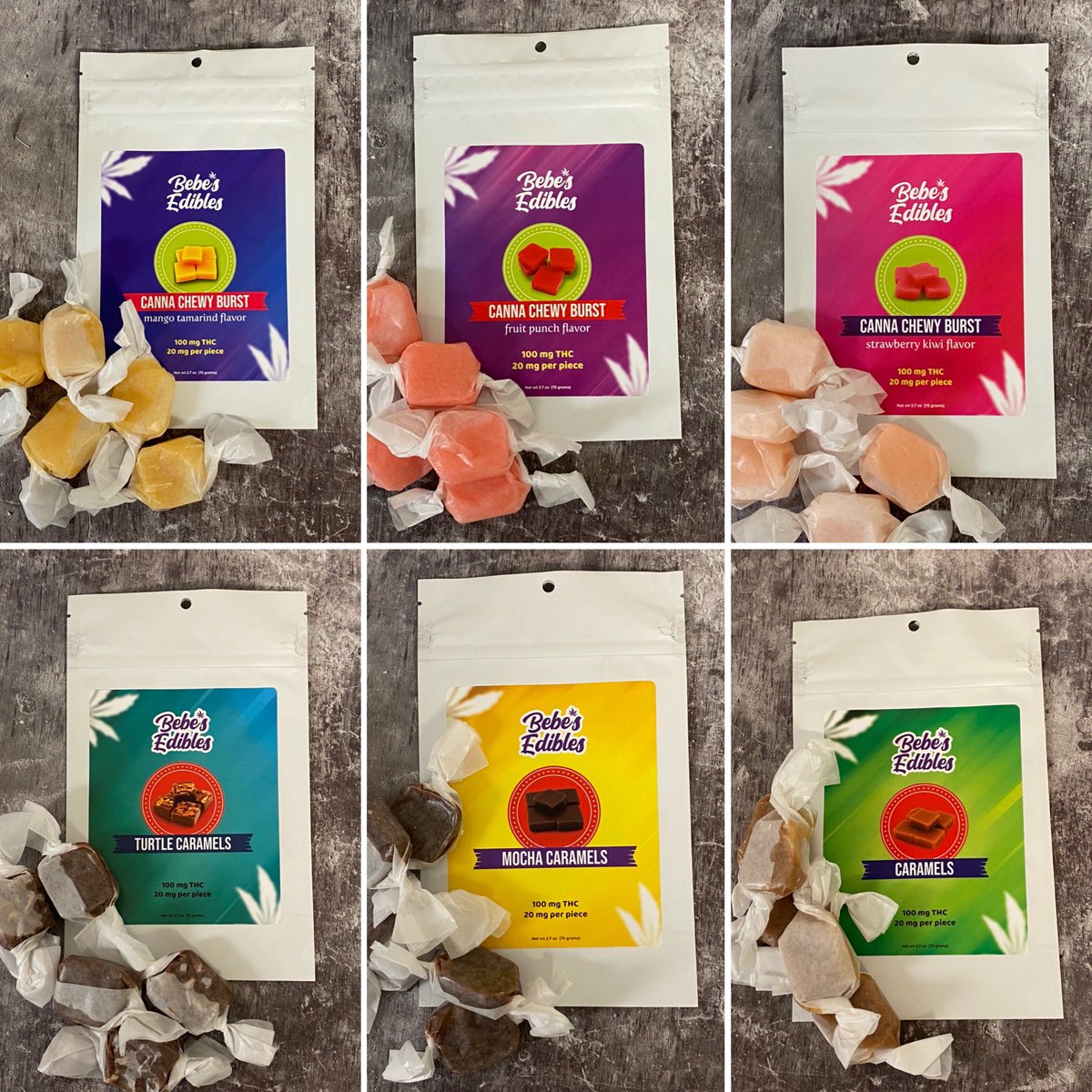 New product alert! 3 flavors of canna chewy burst and 3 flavors of caramels! Ask your favorite dispensary to stock up! #MedicalMarijuana #okmmj #ok #edibles