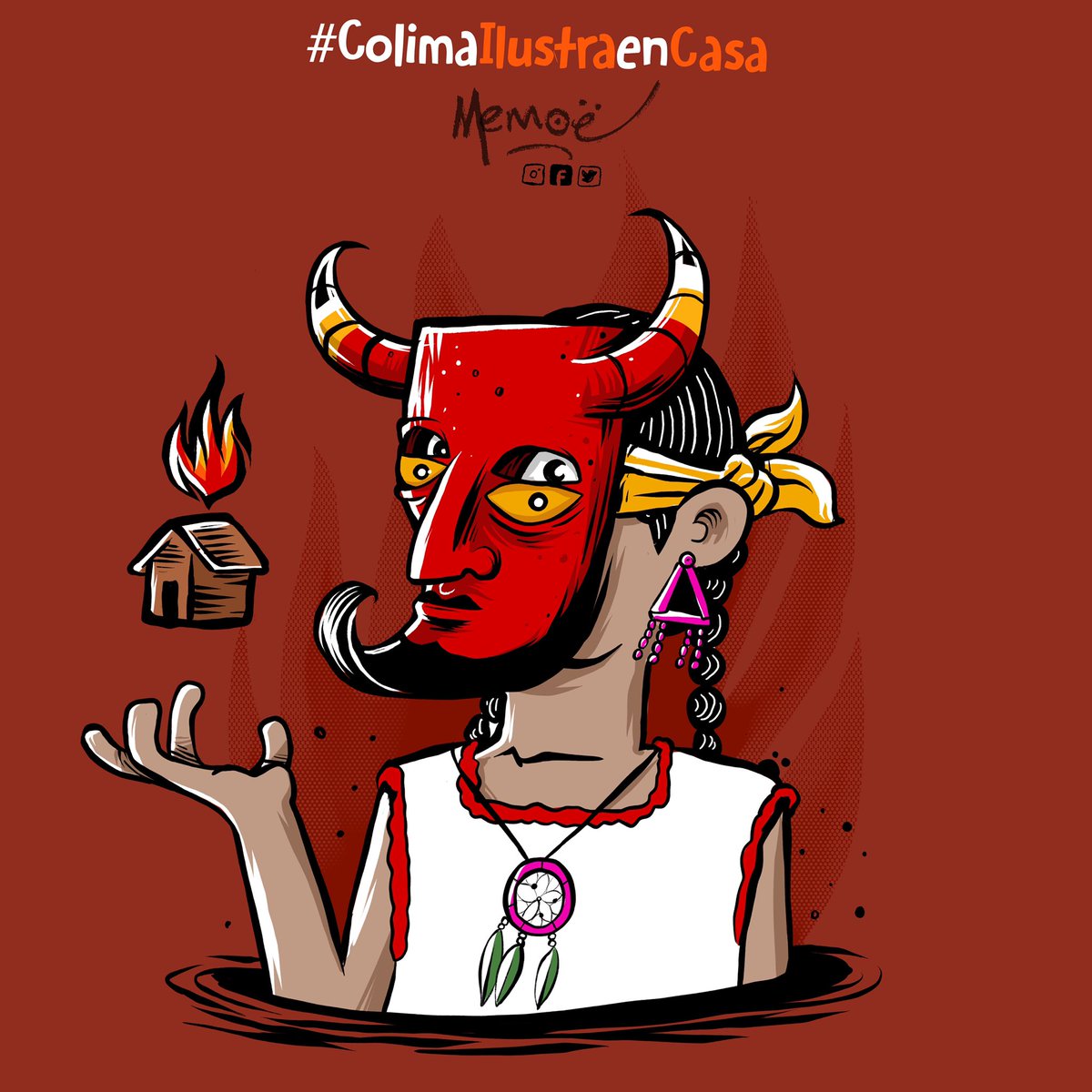 _memoe's tweet photo. #Día 1 #colimailustraencasa tema:Máscaras de Sushitlan, propuesto por su servilleta n.n
.
#colima #colimamexico #colimacolima #colimita #nosgustamuchoserdeaquí #mexico #mexico🇲🇽 #mex #memoe #elmemoe #campanur #diablo #mascara #cultura #colimota #quedateencasa #encasa #stayhome https://t.co/Eiht2m6ppM