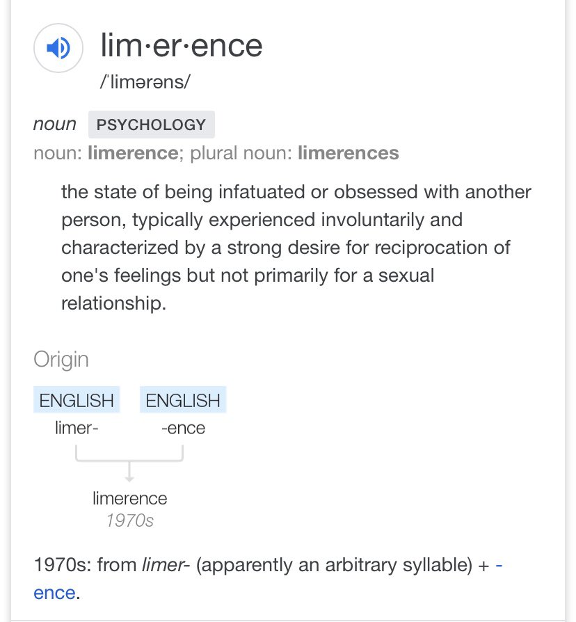 Audrey On Twitter Both These Words Limerence And Amour Fou Which Have Similar Meaning Of Obsessive Passion Though Limerence To Me Doesn T Carry The Doom That Amour Fou Is Imbibed W Emerged