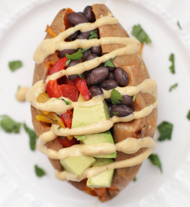 Jeffs_Garden's tweet photo. The act of preparing and serving a meal — even a simple one — can bring great comfort to the cook as well as to the diner. This Loaded Sweet Potato can be made with just a few pantry staples like Roasted Red Peppers &amp; Tamed Jalapeños.  https://t.co/E4iTgPque2 https://t.co/DYCmb9n1WI