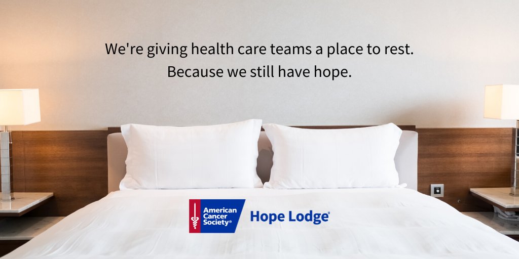 Making the decision to close our Hope Lodge facilities to cancer patients in the wake of the COVID-19 pandemic was extremely difficult. But now, we're offering those rooms to health care workers. 

You can help: cancer.org/hopelodgefund

#weareinthistogether
#attackingcancer