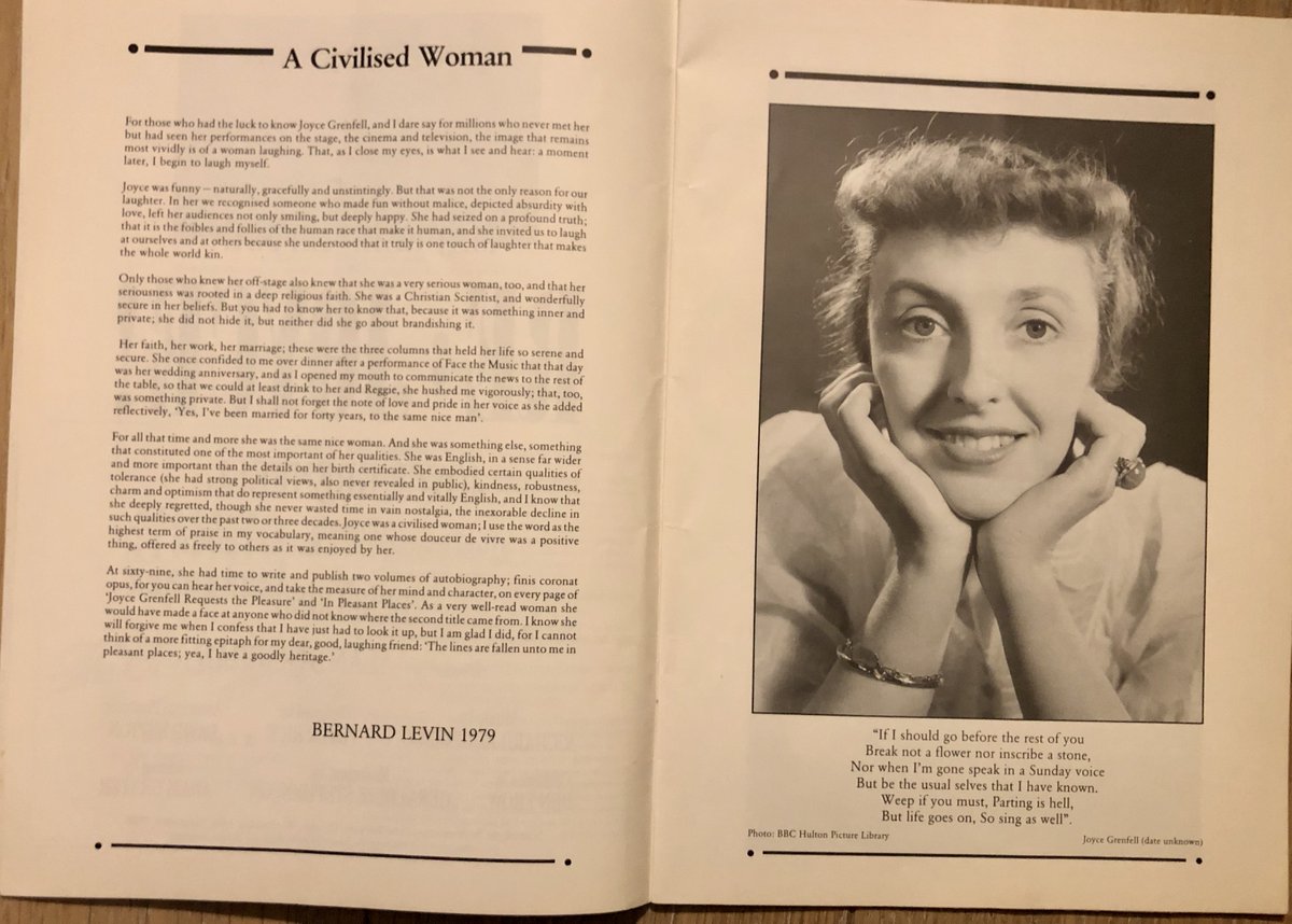 St Trinians? The Happiest Days of Your Life? How well do you know the work of national treasure  #JoyceGrenfell (1910-1979)?With her cut-glass accent (her aunt was Lady Astor) & other qualities, she came to represent 'something essentially & vitally English'.  #DudleysProgrammes