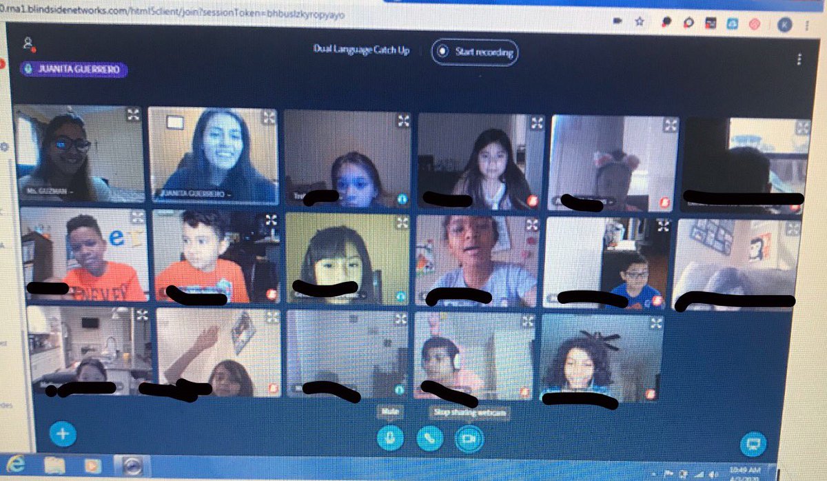 MsGuzman03's tweet photo. First video call on @Schoology was a success! Loved seeing all the faces and hearing their stories. We’re in this together. #AloneTogether #ReesRocks @ReesStars  @msguerrerorees        Theme ideas for the next one? https://t.co/yMYwjwKTJc