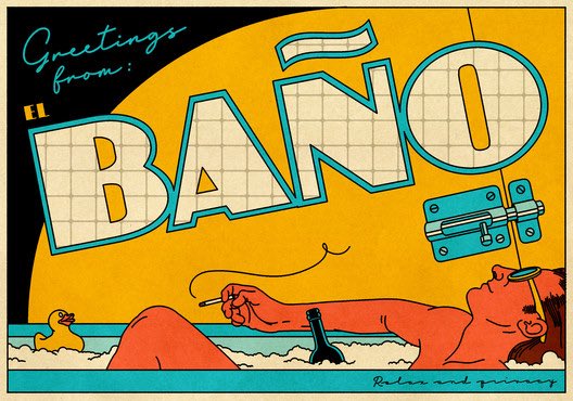 carreteromolero's tweet photo. Quarantine Postcards (Postales de Cuarentenaes) an #illustration project by Álvaro Palma and Álvaro Bernis. Follow them on IG https://t.co/0Bta3jXG6t https://t.co/ChiHjYhTmB