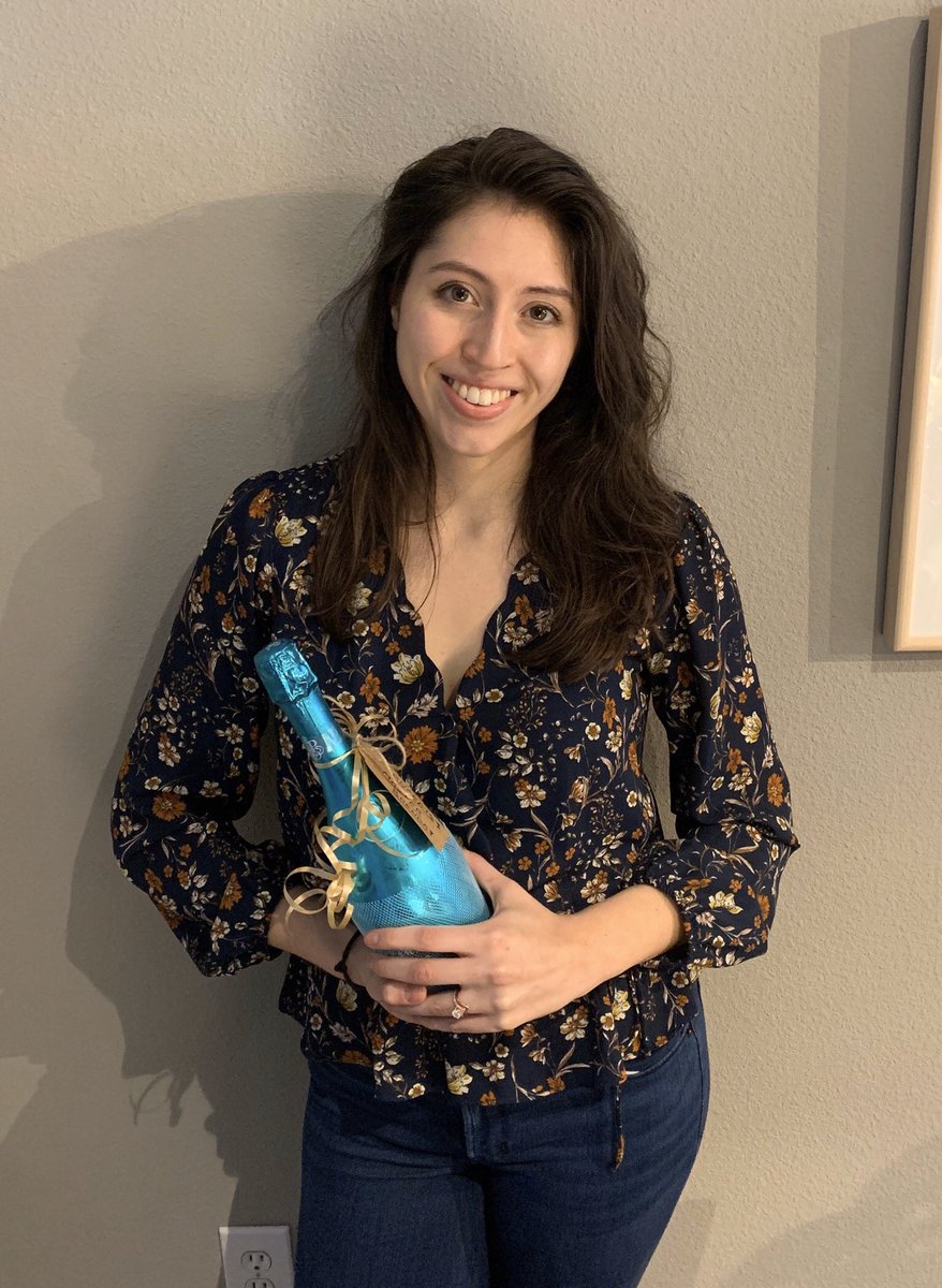 sarahegaither's tweet photo. So happy to see my other grad student Brenda successfully defend her masters thesis today!! These virtual defenses canβt show how proud I am, but the group thumbs up sure does help! #PhDBound #dukeidlab #remoteworking #virtualmasters ππ½ https://t.co/6bBwtKwfRT