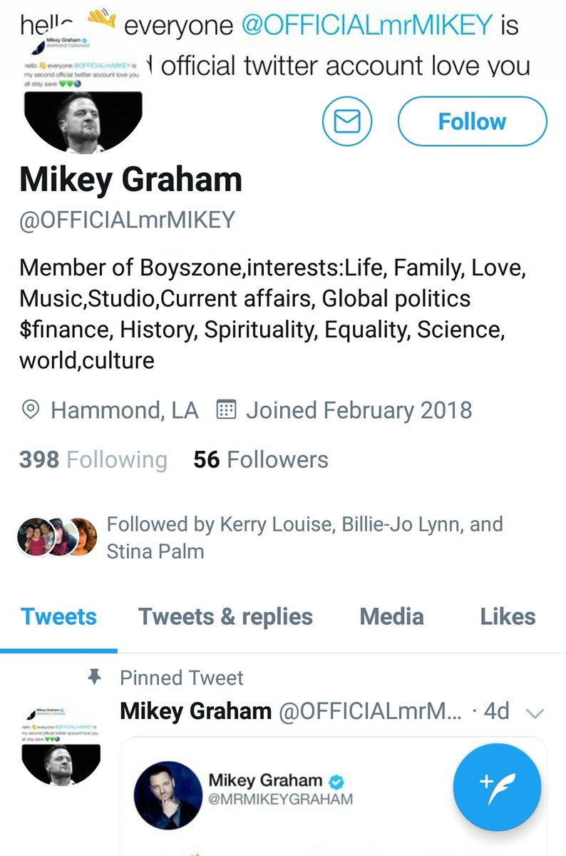Just an FYI, there is a fake Mikey account that's been following fans. <a href="/MRMIKEYGRAHAM/">Mikey Graham / Boyzone</a> is Mikey's real account. Retweet to spread the word and report the fake 👇