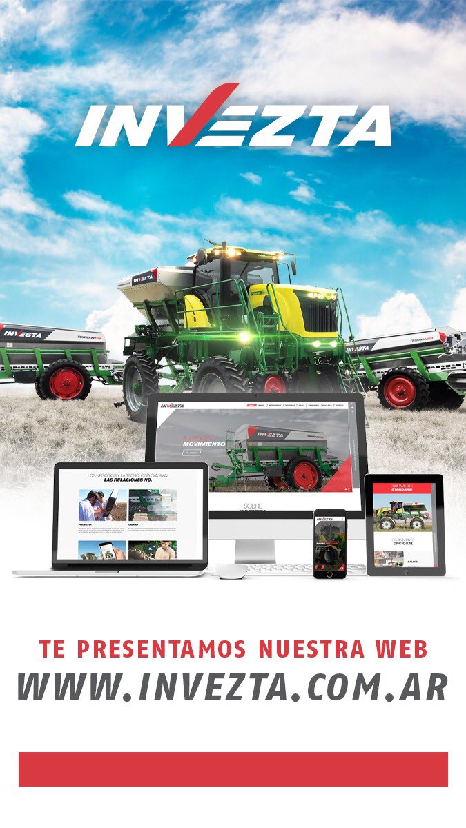 InveztaF's tweet photo. Ya estamos oficialmente en internet 💻 Visita nuestra nueva #web y conoce toda la línea de #Fertilizadoras que tenemos para ofrecerte.
#Invezta
https://t.co/Ubfw9oZOBk https://t.co/FYdZjrbRfh