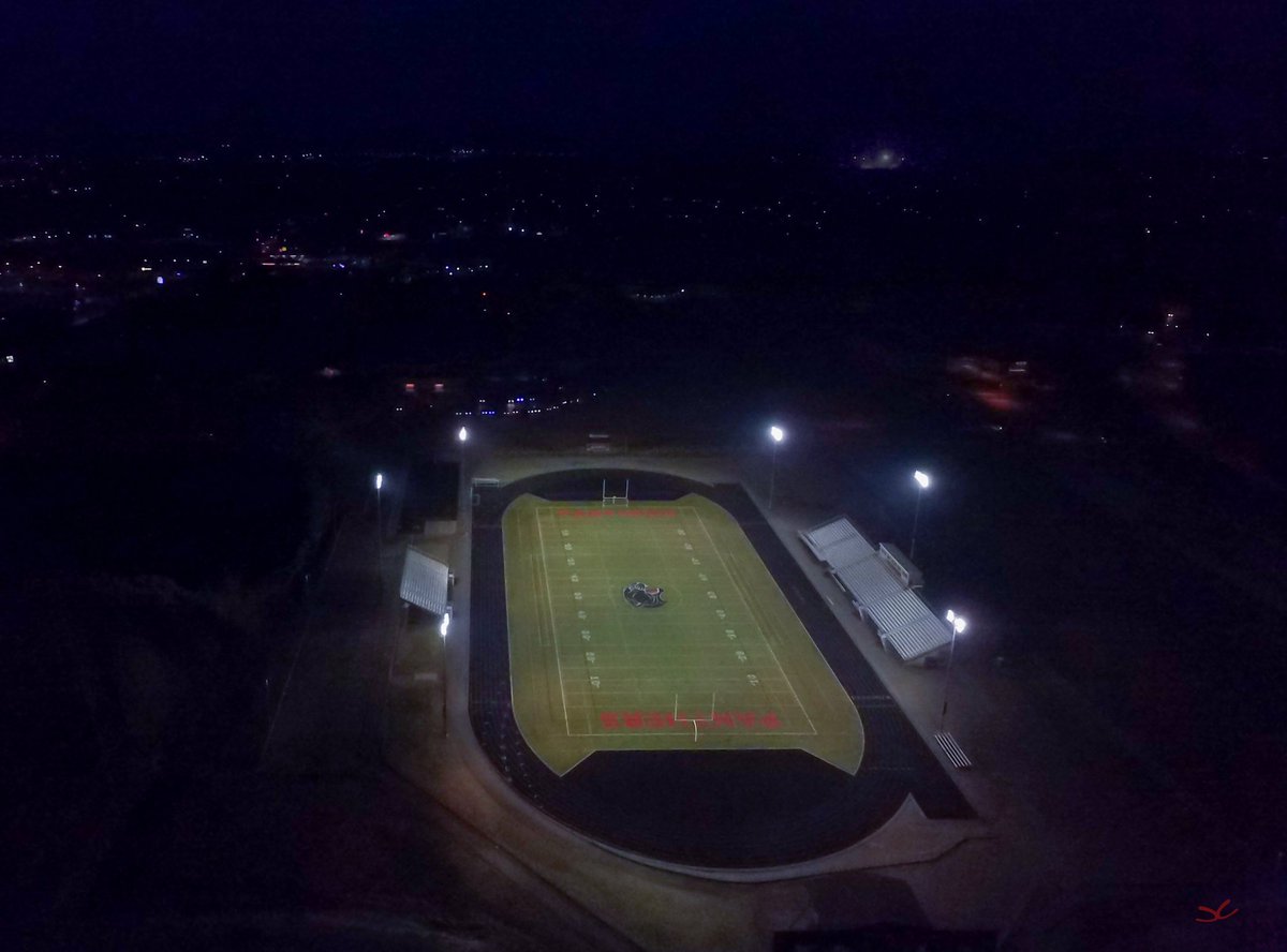 11cochrane's tweet image. Here are a few shots I took tonight at Lakeville North. In one photo you can see South’s lights in the distance. #BeTheLightMN