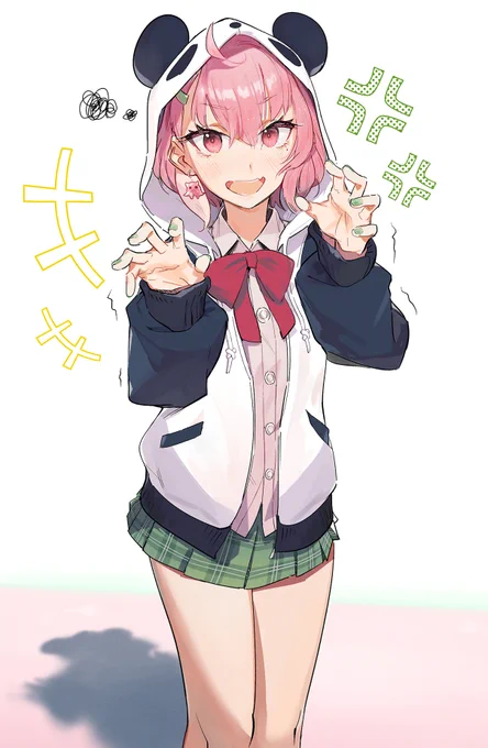 パンダマン怒った
#笹の絵 