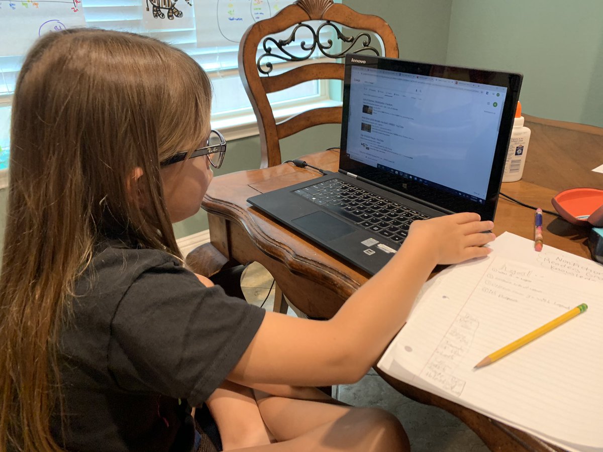 Well the straight online lessons today was rough... we did some improvising to make it more enjoyable!