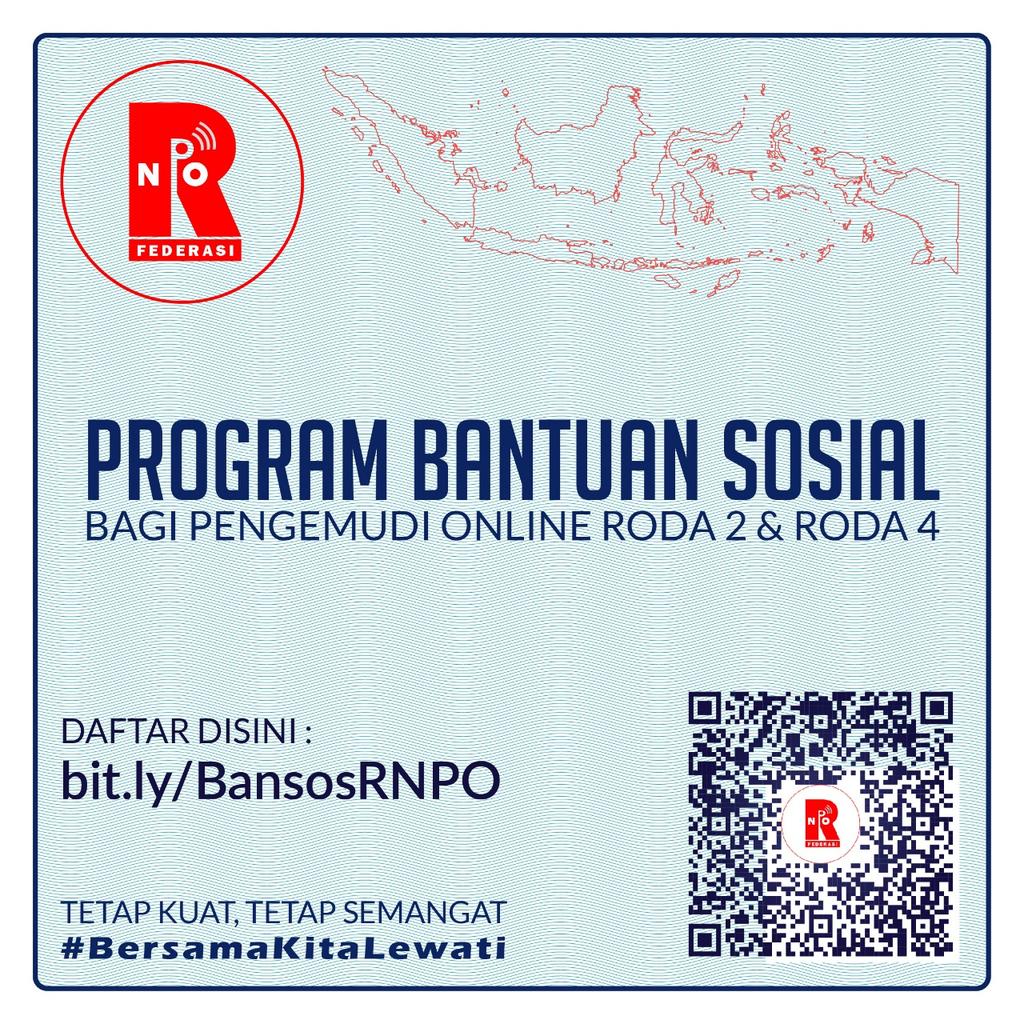 Utk para pengemudi online, silahkan manfaat program dari pemerintah di bawah ini.