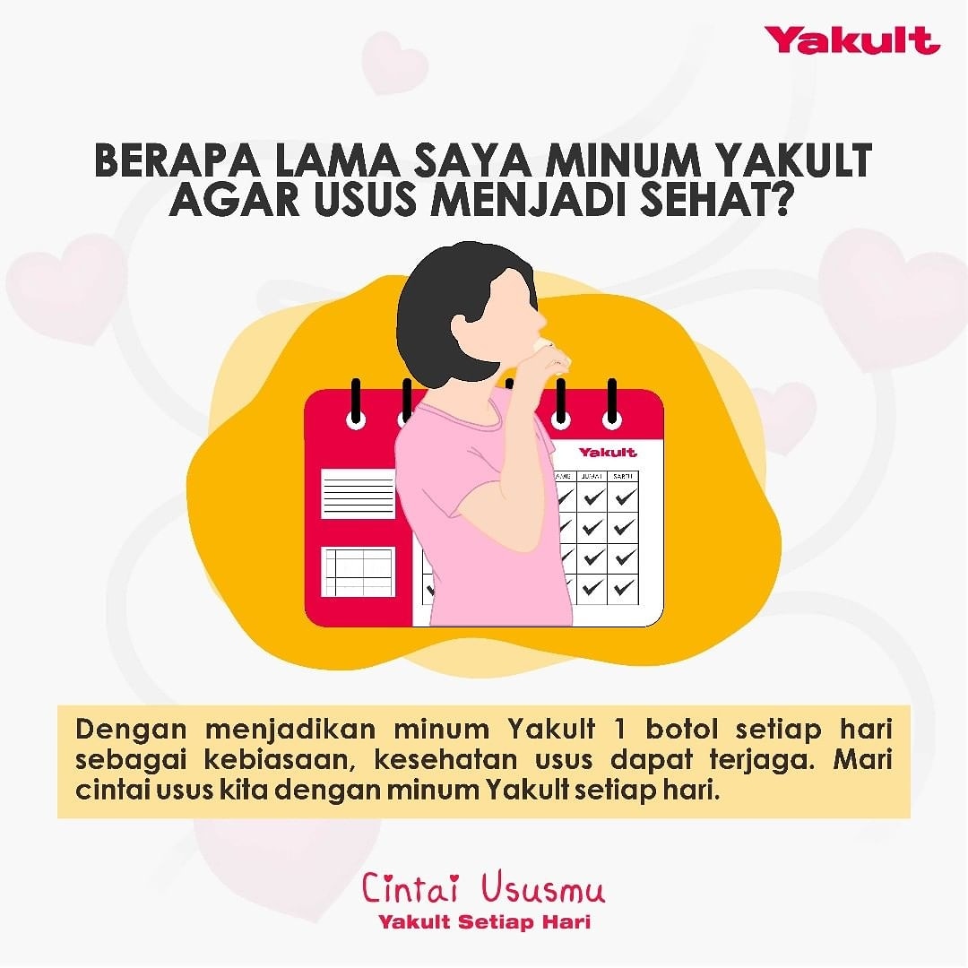 Hallo Yakult Family!
Mari menerapkan gaya hidup di atas agar daya tahan tubuh kita selalu terjaga 
<a href="/yakultindonesia/">Yakult Indonesia</a>
#Yakult #YakultIndonesia #CintaiUsusmu #YakultSetiapHari #KebaikanYakult
#bincangsehatyakult